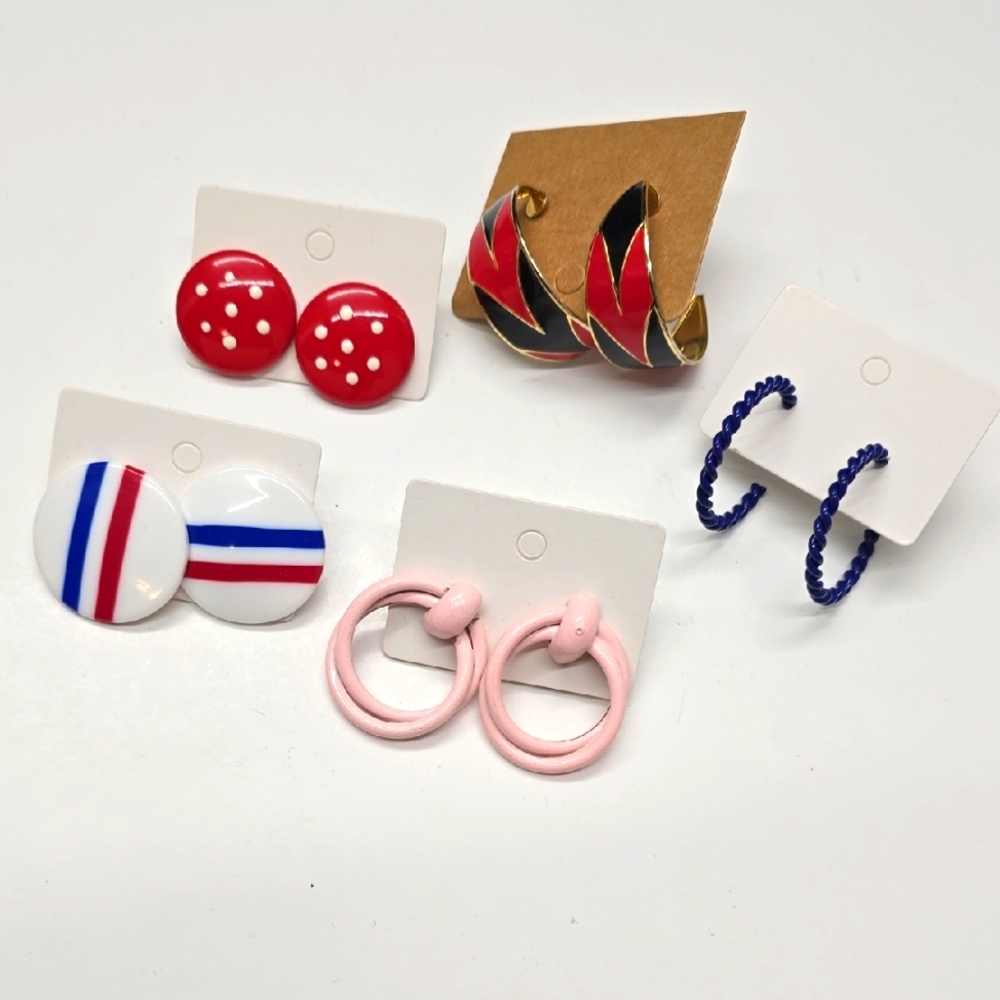 🔸️5/$25🔸️Lot Of Vintage Earrings